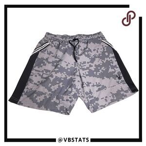 Spyder Active Men's Proweb Camo Woven Stretch Athletic Shorts Gray Size Medium